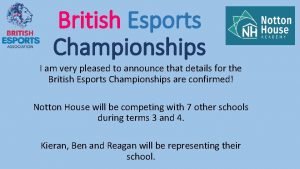 British esports championships