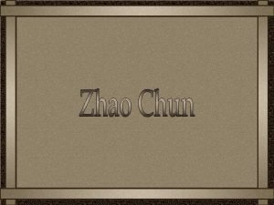 Zhao chun