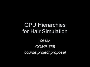 Simulation of hair appearance and motion download