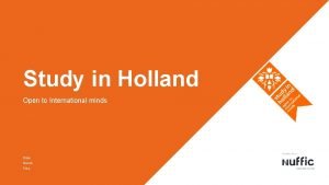 Study finder holland