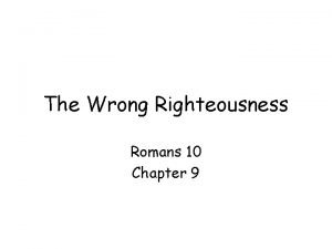 Roman chapter 9
