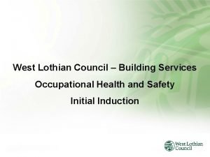 West lothian council building services