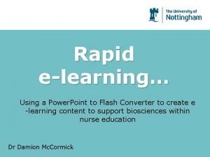 Rapid e learning definition