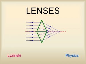 LENSES Lyzinski Physics Light Speeds When traveling through