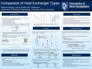 Shell and tube heat exchanger sizing