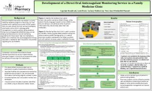 Development of a Direct Oral Anticoagulant Monitoring Service