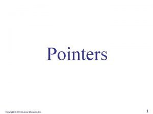 Define a pointer