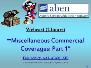 Miscellaneous commercial insurance