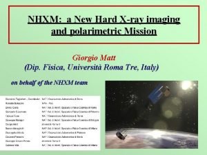 NHXM a New Hard Xray imaging and polarimetric