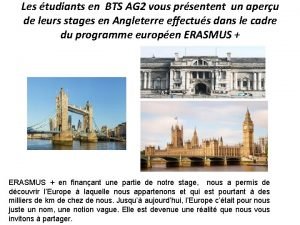 Les tudiants en BTS AG 2 vous prsentent