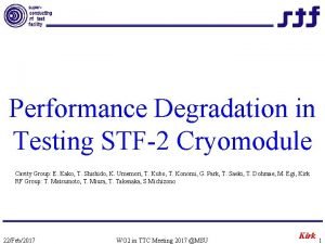 Performance Degradation in Testing STF2 Cryomodule Cavity Group