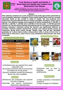 Table 3 Ascorbic acid content of the Jam
