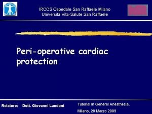 IRCCS Ospedale San Raffaele Milano Universit VitaSalute San