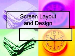 Screen Layout and Design Pendahuluan n n 9292020