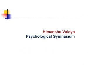 Himanshu vaidya