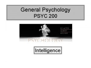 Questions about intelligence psychology