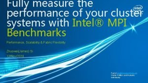 Intel mpi benchmark