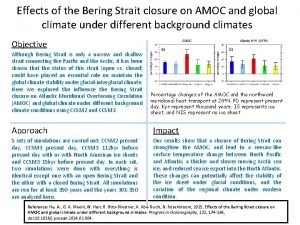 Effects of the Bering Strait closure on AMOC