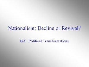 Theory of nationalism Theory of nationalism