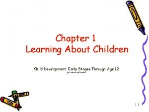 Chapter 1 early learning