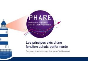 Les principes cls dune fonction achats performante Document