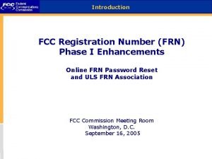 Fcc registration number
