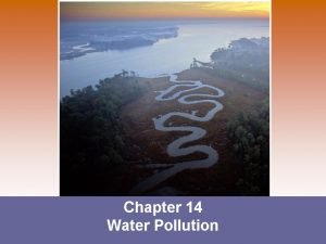 Chapter 14 Water Pollution Types of Water Pollution