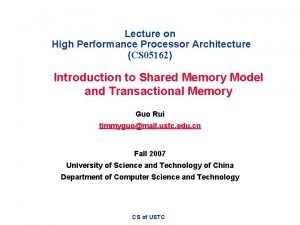 Principles of high-performance processor design