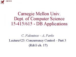 CMU SCS Carnegie Mellon Univ Dept of Computer