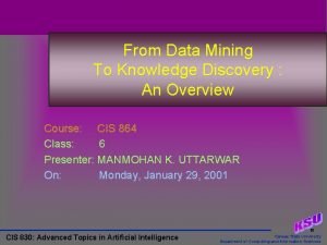 From Data Mining To Knowledge Discovery An Overview