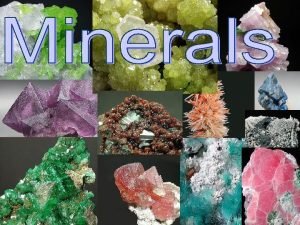Characteristics of minerals