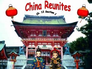 How did the sui and tang dynasties reunite china