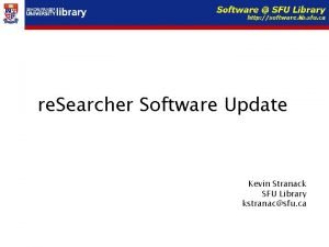 Sfu library database