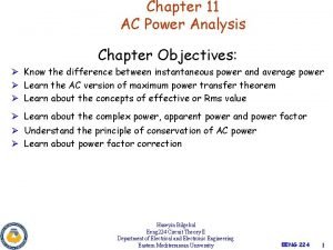 Ac power analysis