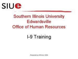 Southern illinois university human resources