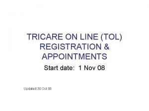 Tricare appointment online Tricare appointment online