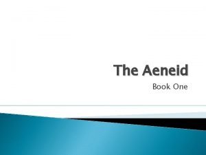 Aeneid book one Aeneid book one