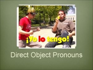 Object pronouns