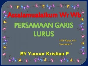Persamaan garis ab adalah