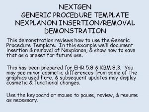 Nexplanon insertion template