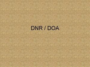 Dnr signs