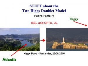 STUFF about the Two Higgs Doublet Model Pedro