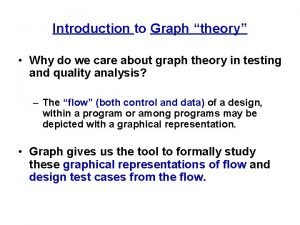 Introduction to Graph theory Why do we care