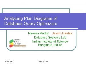 Analyzing plan diagrams of database query optimizers