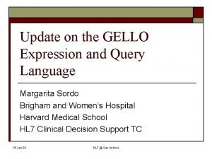 Gello expression language