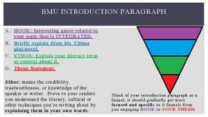 Introduction paragraph example