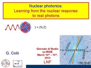 Nuclear photonics