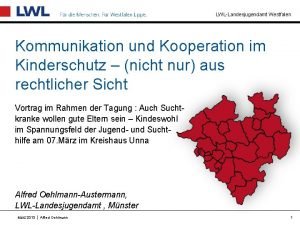 LWLLandesjugendamt Westfalen Kommunikation und Kooperation im Kinderschutz nicht