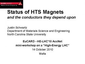 Status of HTS Magnets and the conductors they