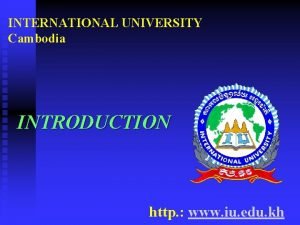 Iu university cambodia